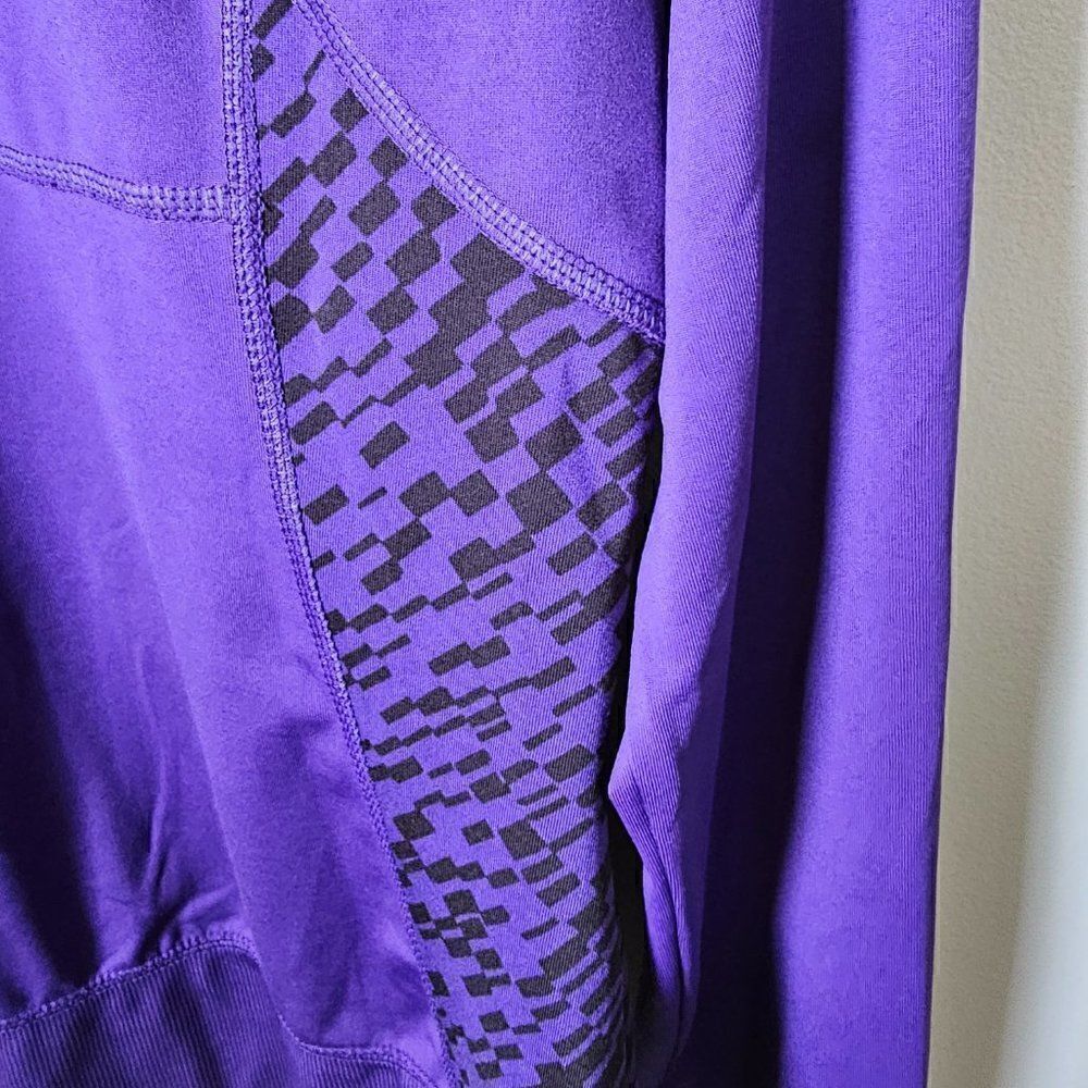 EUC TEK GEAR BLUE MOCK NECK ZIP UP WITH POCKETS ACTIVEWEAR SIZE M - Picture 4 of 13